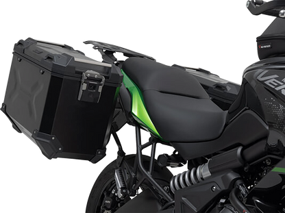 SW-MOTECH TRAX ADV Aluminum Case System - Black - Kawasaki Versys 650 '14-'24 KFT.08.518.70100/B