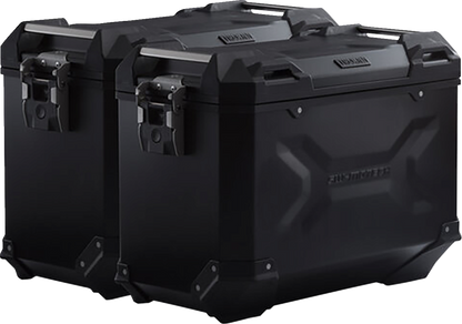 SW-MOTECH TRAX ADV Aluminum Case System - Black - Yamaha Tracer 9 GT '21-'24 KFT.06.921.70100/B