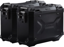 SW-MOTECH TRAX ADV Aluminum Case System - Black - Suzuki V-Strom 650 '16-'24 KFT.05.876.70001/B