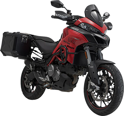 SW-MOTECH TRAX ADV Aluminum Case System - Black - Ducati Multistrada 950/1200/1260/V2 '15-'24 KFT.22.114.70102/B