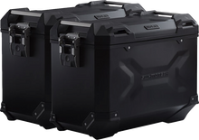 SW-MOTECH TRAX ADV Aluminum Case System - Black - Suzuki V-Strom 650 '16-'24 KFT.05.876.70101/B