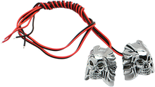 K&S TECHNOLOGIES LED License Plate Bolt - Chrome Skull 25-9140