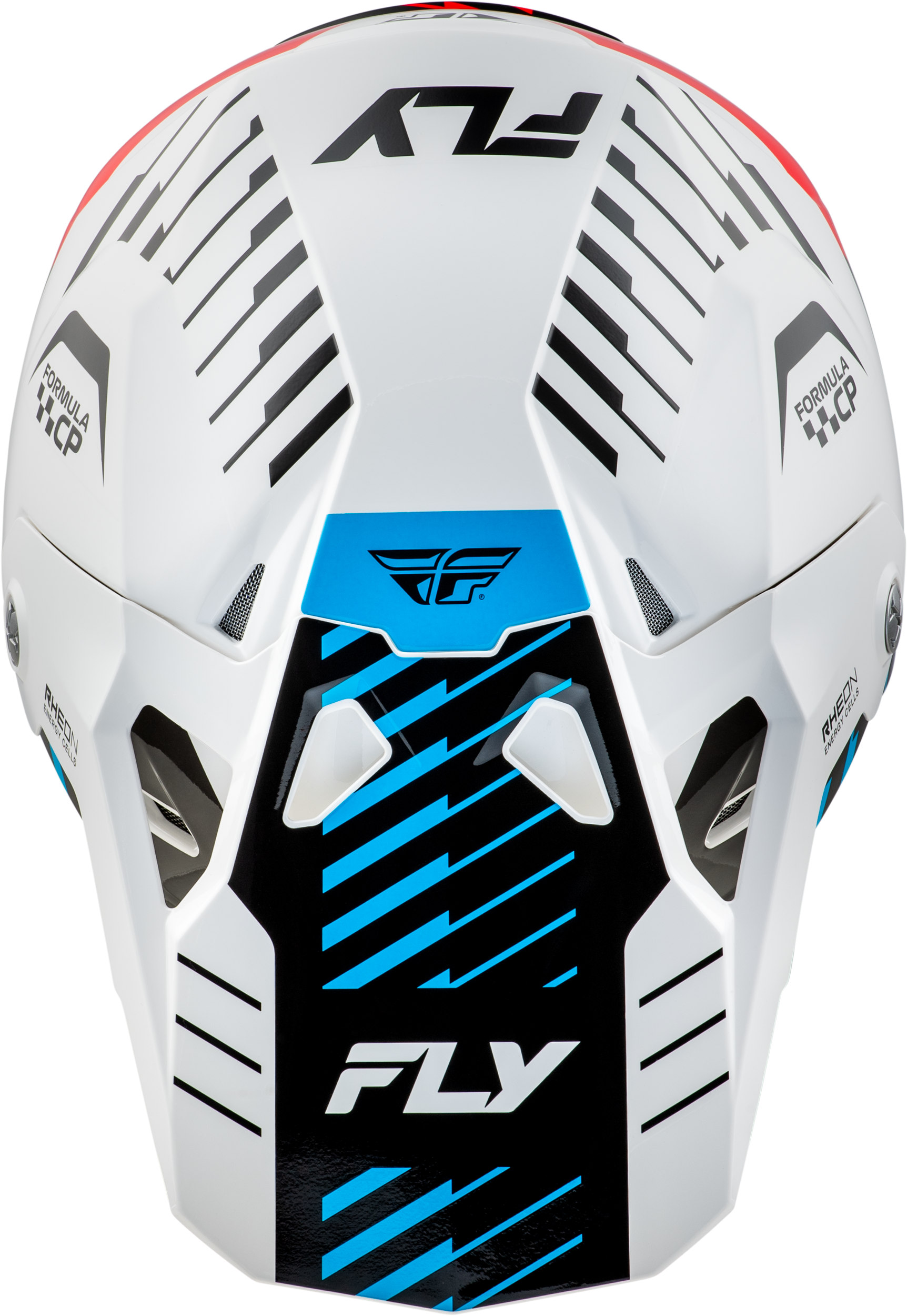 Youth Formula Cp Slice Helmet White/Red/Cyan Yl