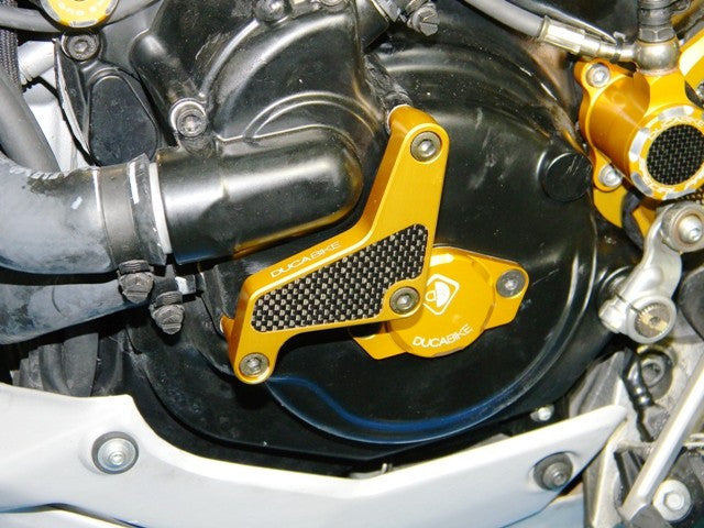 DBK Special Parts (Ducabike) Billet Water Pump Protector for the Ducati Streetfighter 1098/848, Hypermotard 821, Multistrada 1200 (10-14), and Monster S4R/S4RS/S4RT