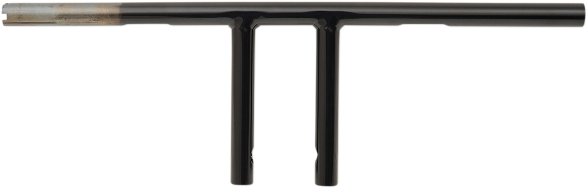 DRAG SPECIALTIES 1" T-Bar - Dimpled - Straight - 6" - Black 0601-4216