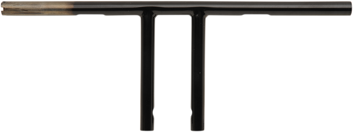 DRAG SPECIALTIES 1" T-Bar - Dimpled - Straight - 8" - Black 0601-4219