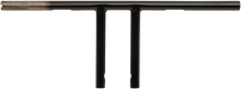 DRAG SPECIALTIES 1" T-Bar - Dimpled - Straight - 8" - Black 0601-4219