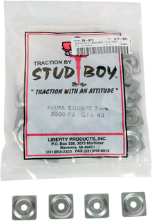 STUD BOY Backer Plates - Aluminum - 7mm - 48 Pack 2060-P2