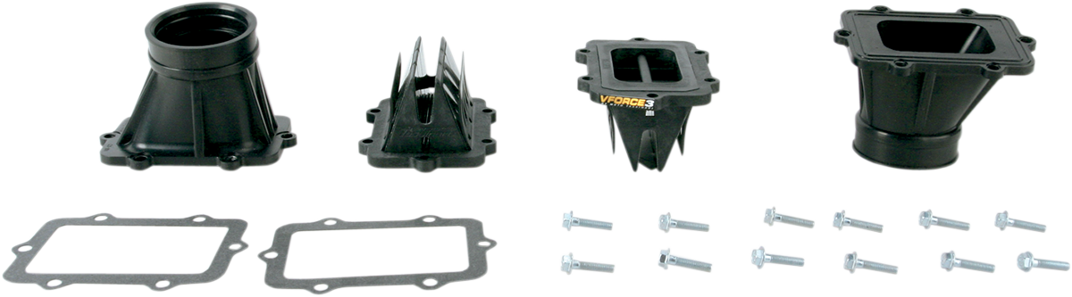 VFORCE/MOTO TASSINARI V-Force 3 Reed Valve Set with Intake Boot - Ski-Doo V3127R-873A-2