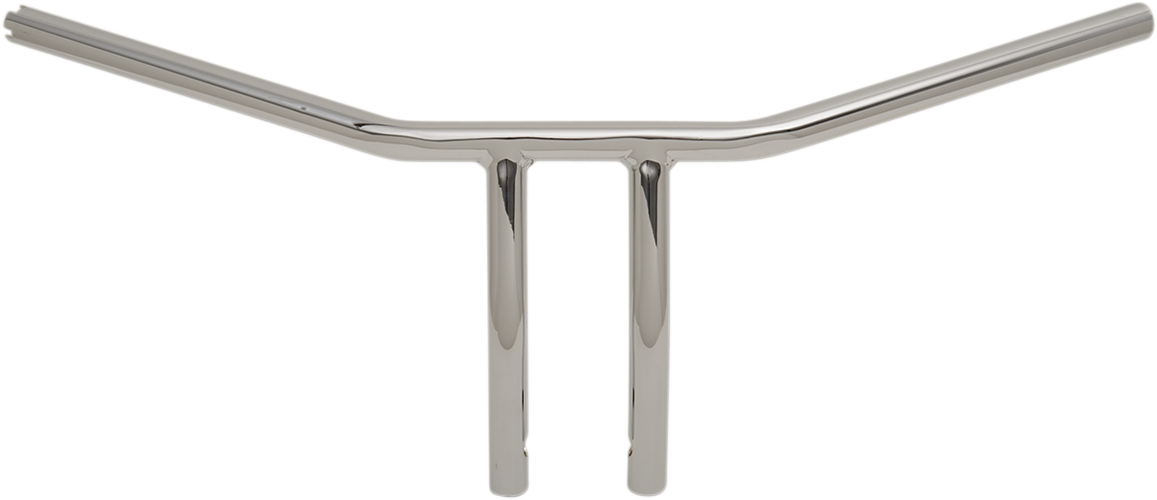 DRAG SPECIALTIES 1" T-Bar - Dimpled - Curved - 8" - Chrome 0601-4227