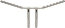 DRAG SPECIALTIES 1" T-Bar - Dimpled - Curved - 8" - Chrome 0601-4227