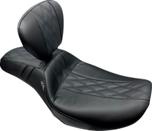 LE PERA Outcast Daddy Long Legs Seat - w/ Backrest - GT2 Inlay - FLH/FLT '23-'25 LV-987DLBRGT2