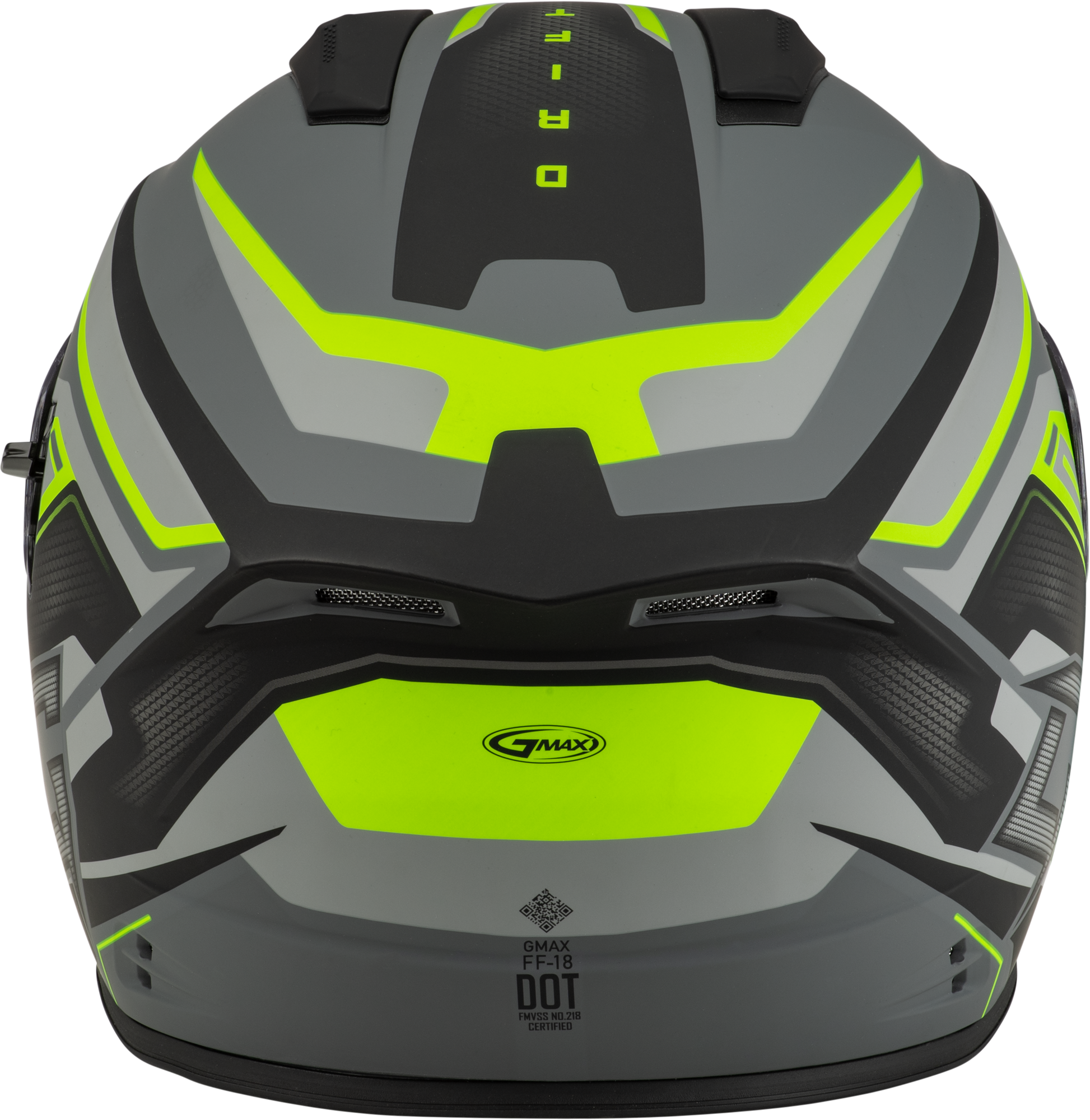 Ff 18 Drift Helmet Matte Grey/Hi Viz Xl