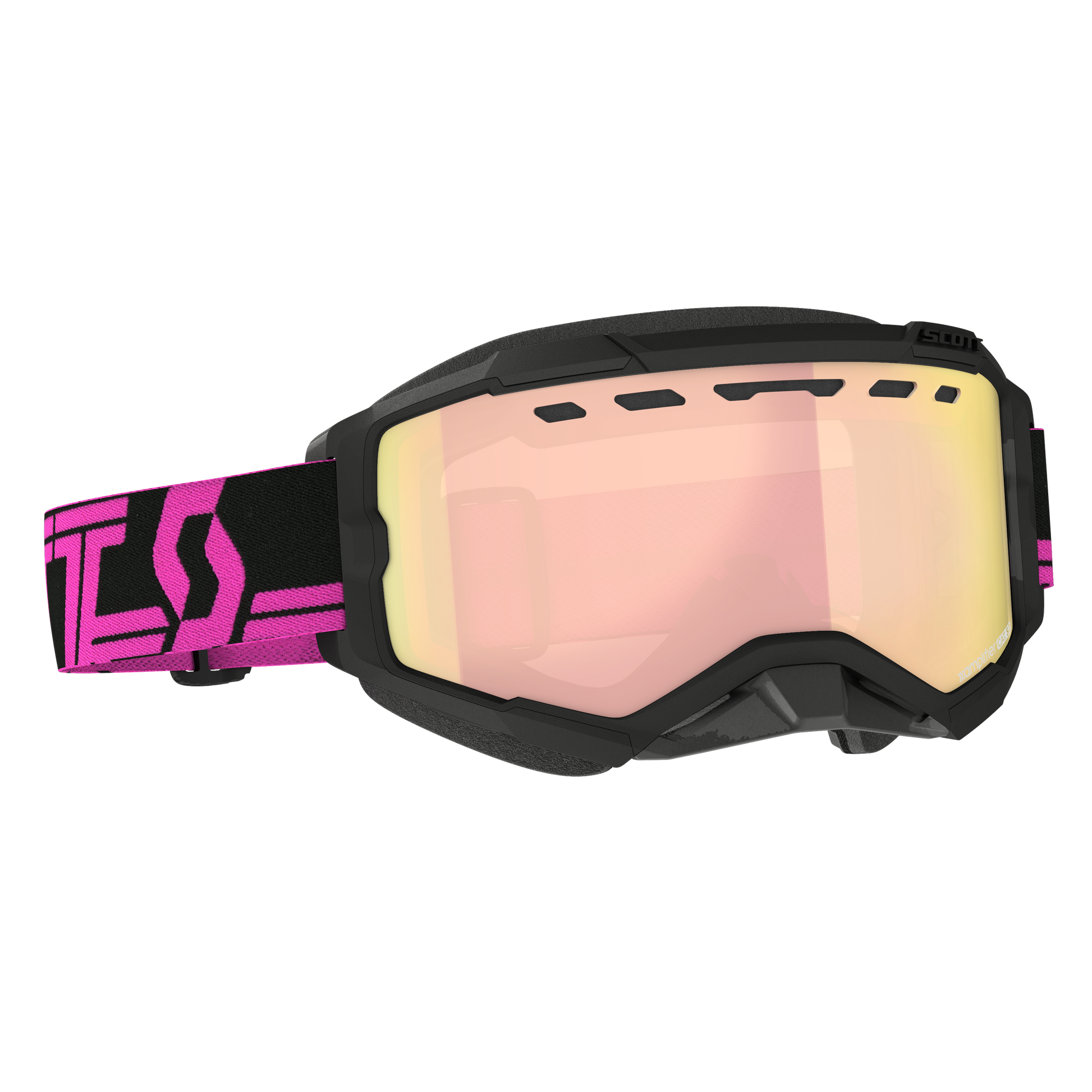 Fury Snowcross Goggle Black/ Pink Enhancer Rose Chrome
