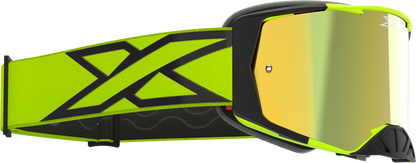 Lucid Caliber Goggle Flo Yellow Gold Mirror Lens