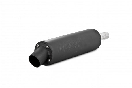Single Slip On System W/ Utility Muffler Blk Hon