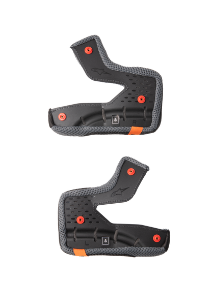 Sm7 Cheek Pad Set Black Xl 25mm