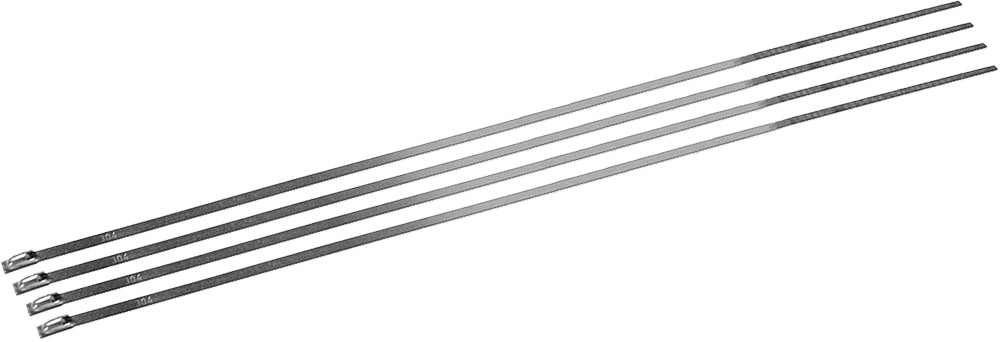 Locking Ties Stainless Steel 14" 4/Pk