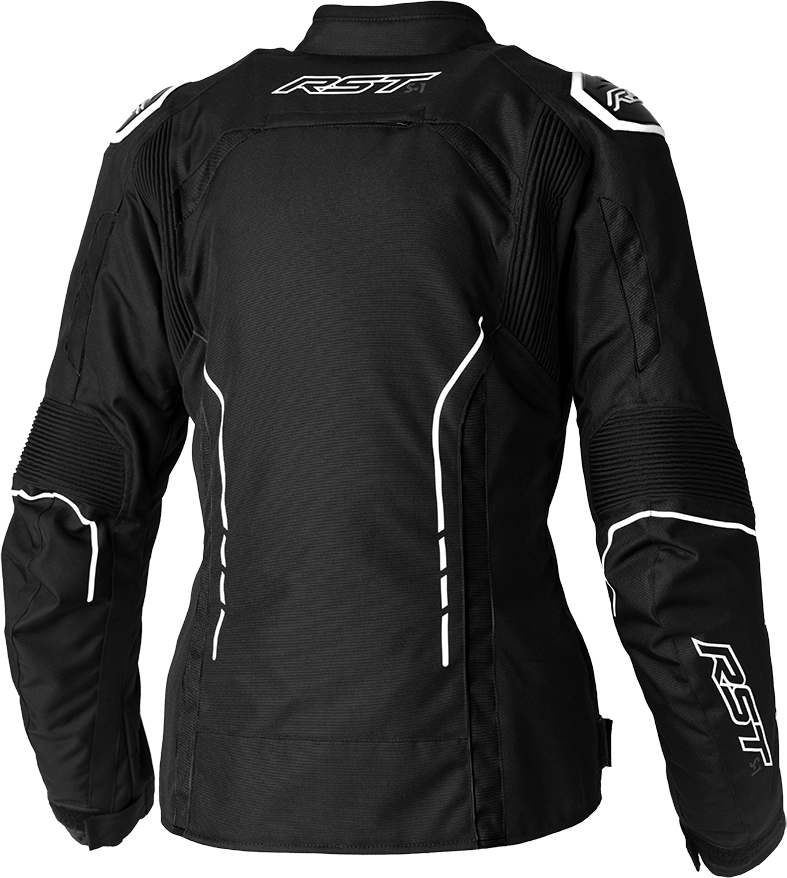 Ladies S1 Ce Jacket Black/White Textile 2xl