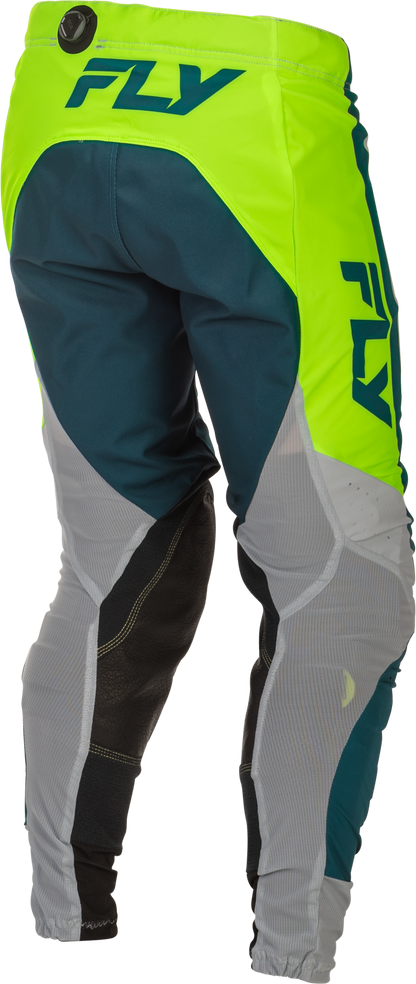 Youth Lite Pants Grey/Lime/Teal Sz 26