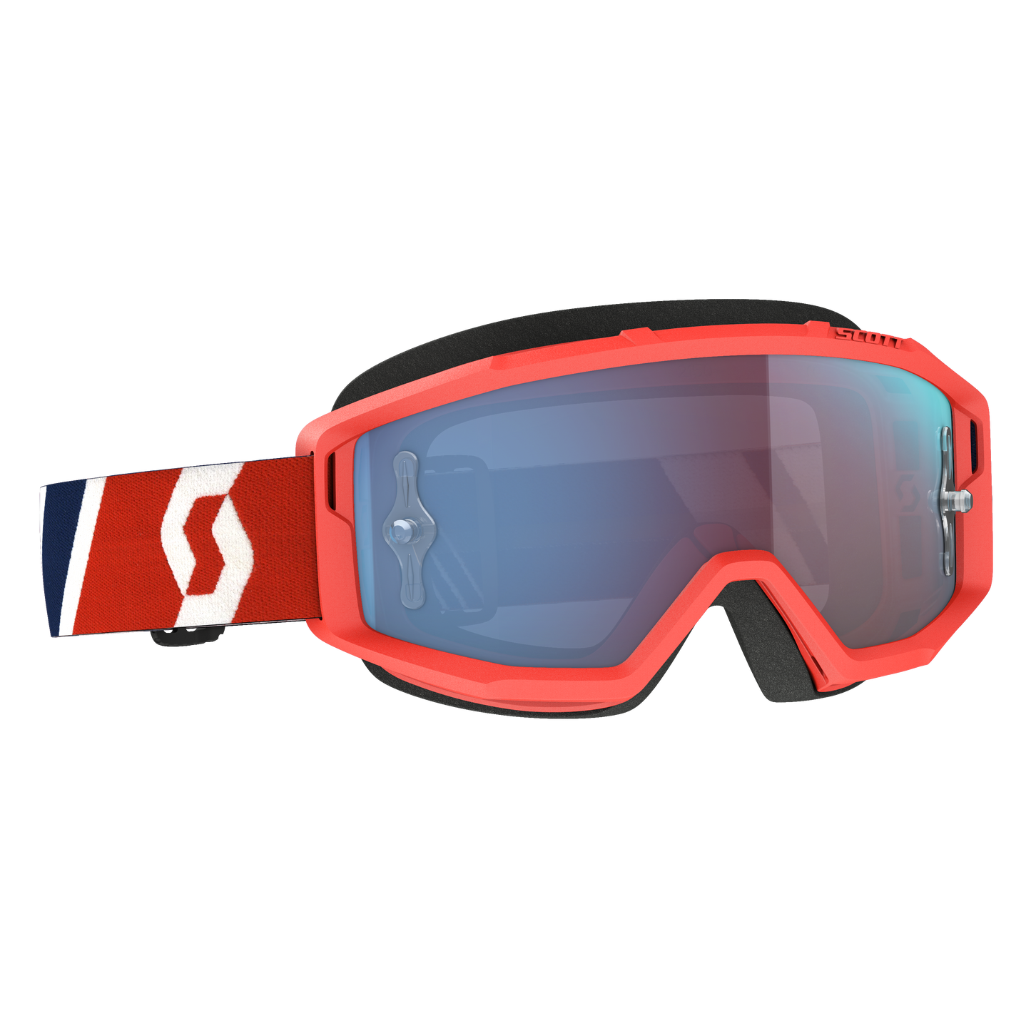 Primal Goggle Red/Blue Blue Chrome Works Lens