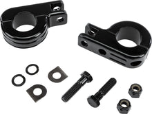 Footpeg Mount Clamps 1.25" Bar Black