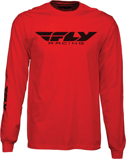 Fly Corporate L/S Tee Red Xl
