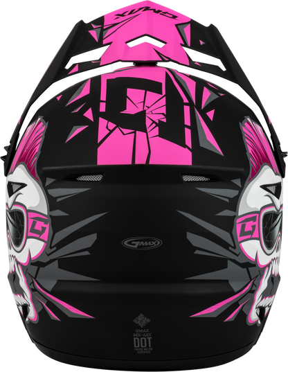 Youth Mx 46y Unstable Helmet Matte Black/Pink Ys