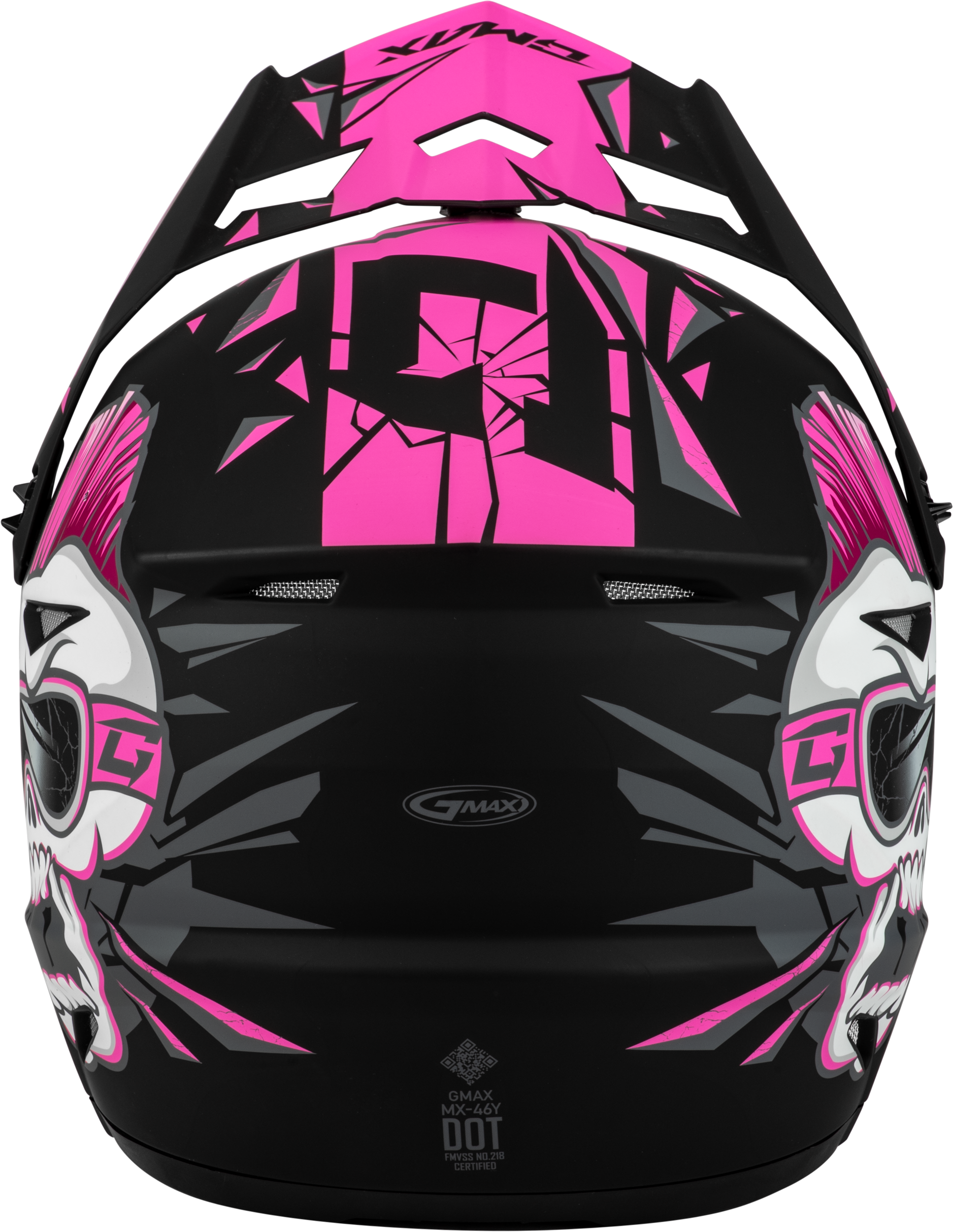 Youth Mx 46y Unstable Helmet Matte Black/Pink Yl
