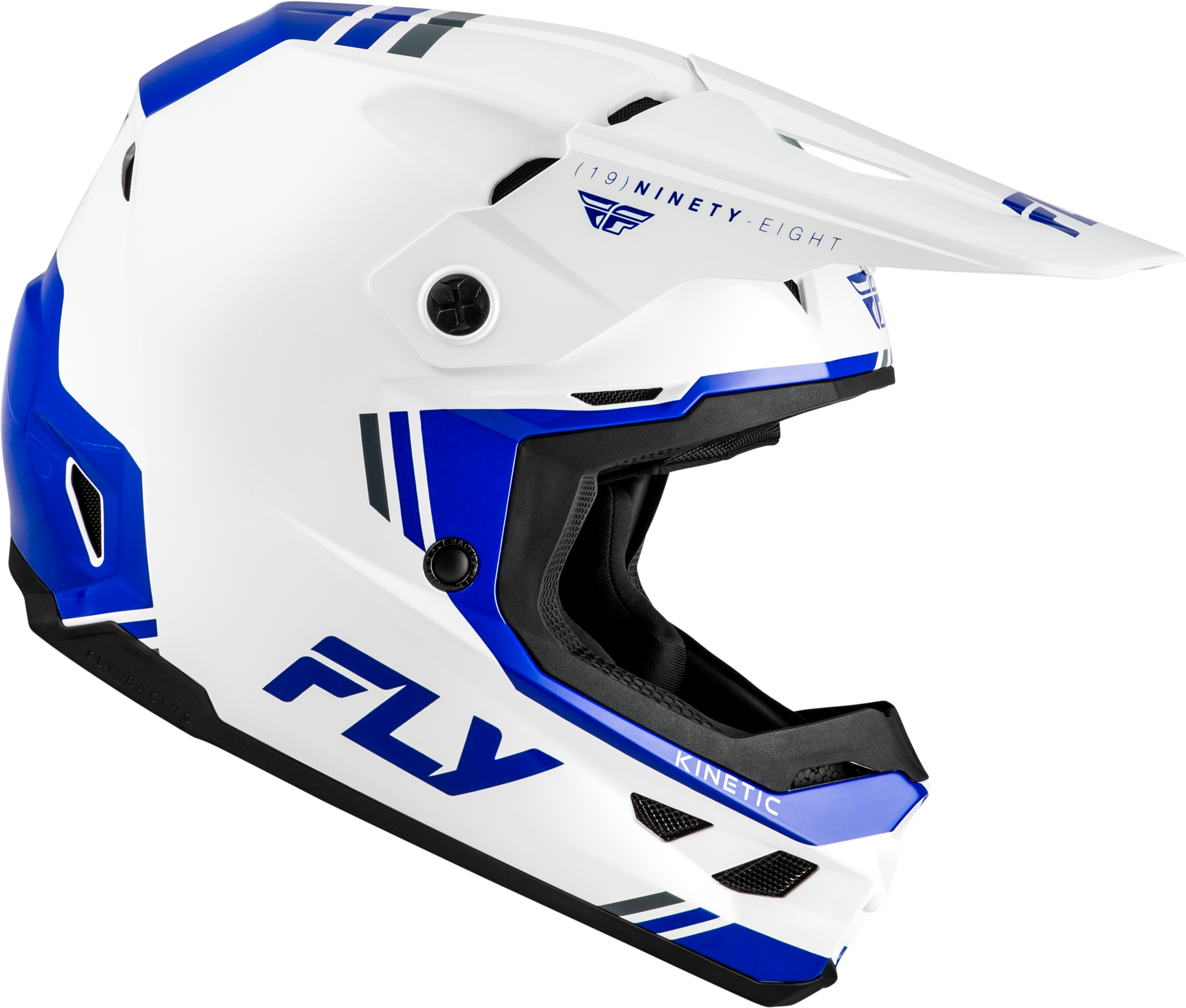 Kinetic Verdict Helmet White/Blue/Grey Sm