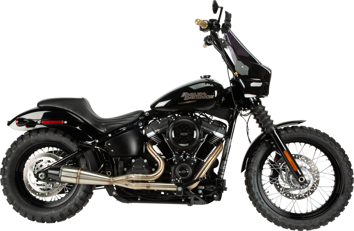 2in1 M8 Softail Full Length Brushed Ss