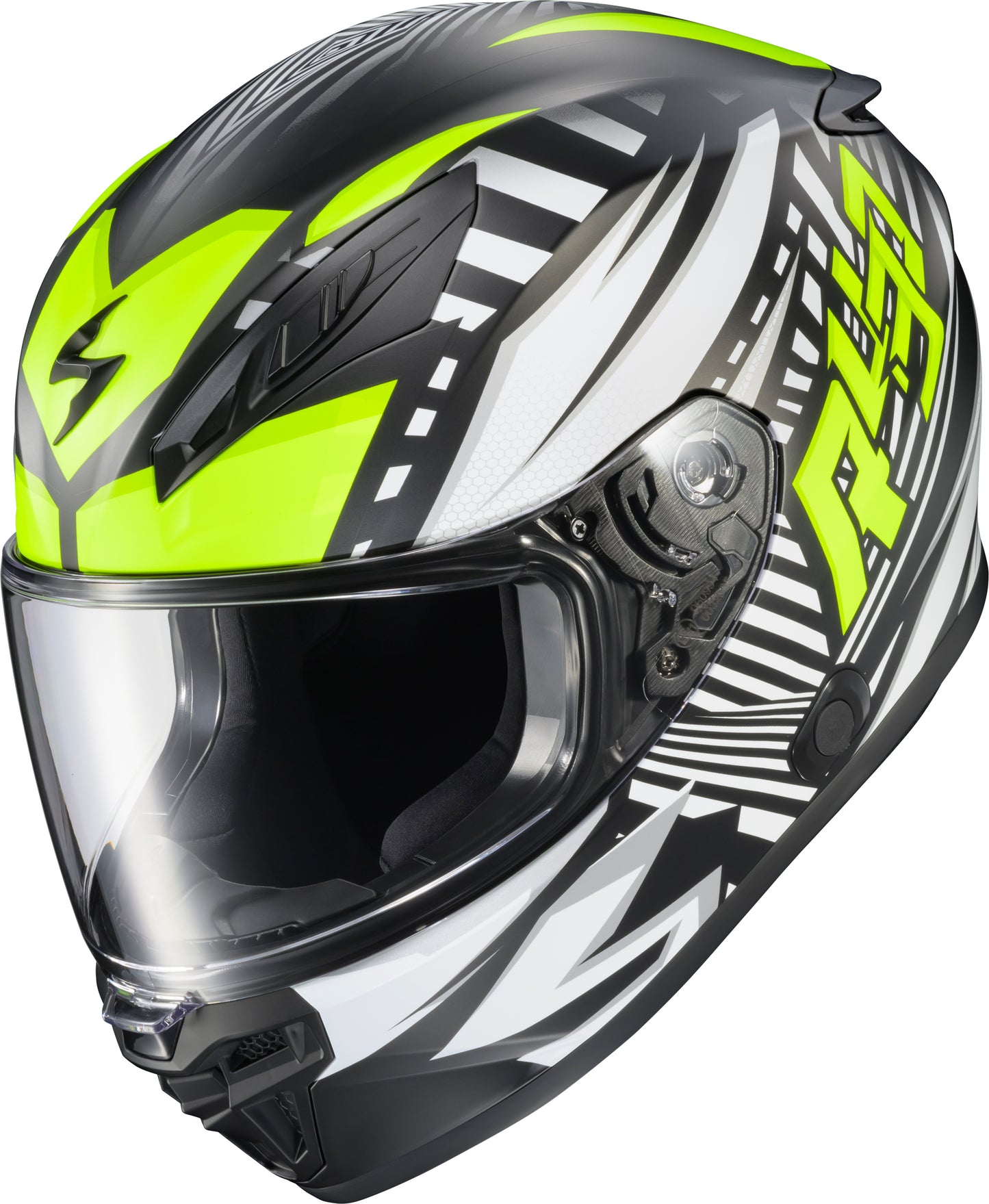 Exo R430 Full Face Helmet Head Trip Hi Viz Lg