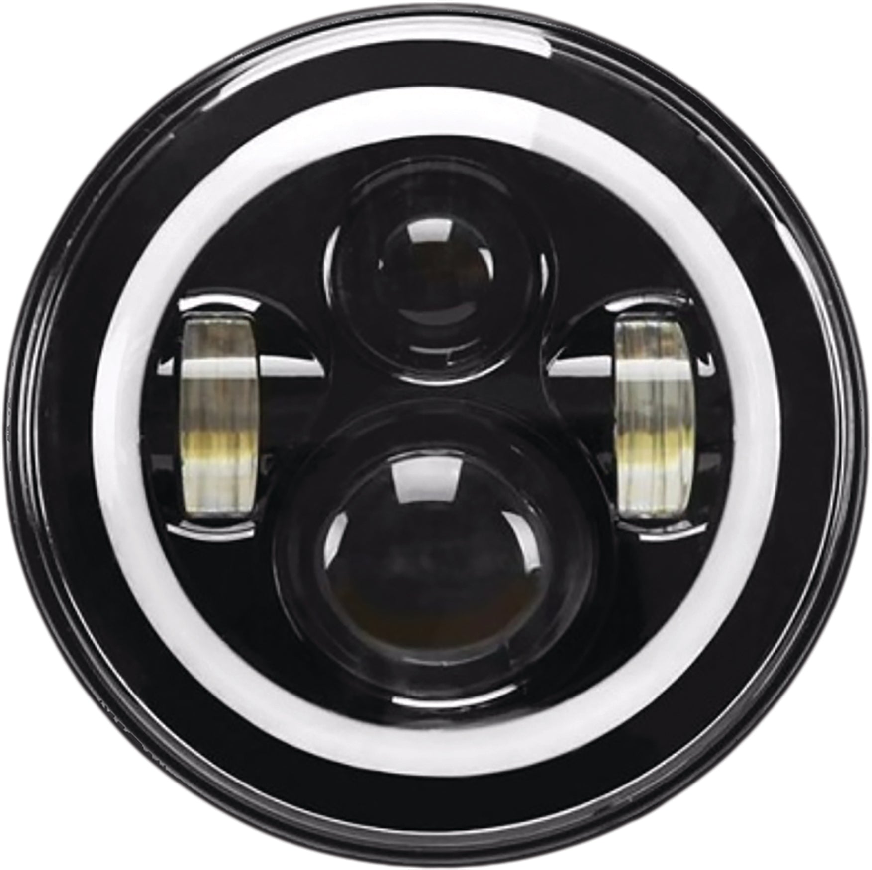 High Definition 7" Led Headlig Full Halo Black