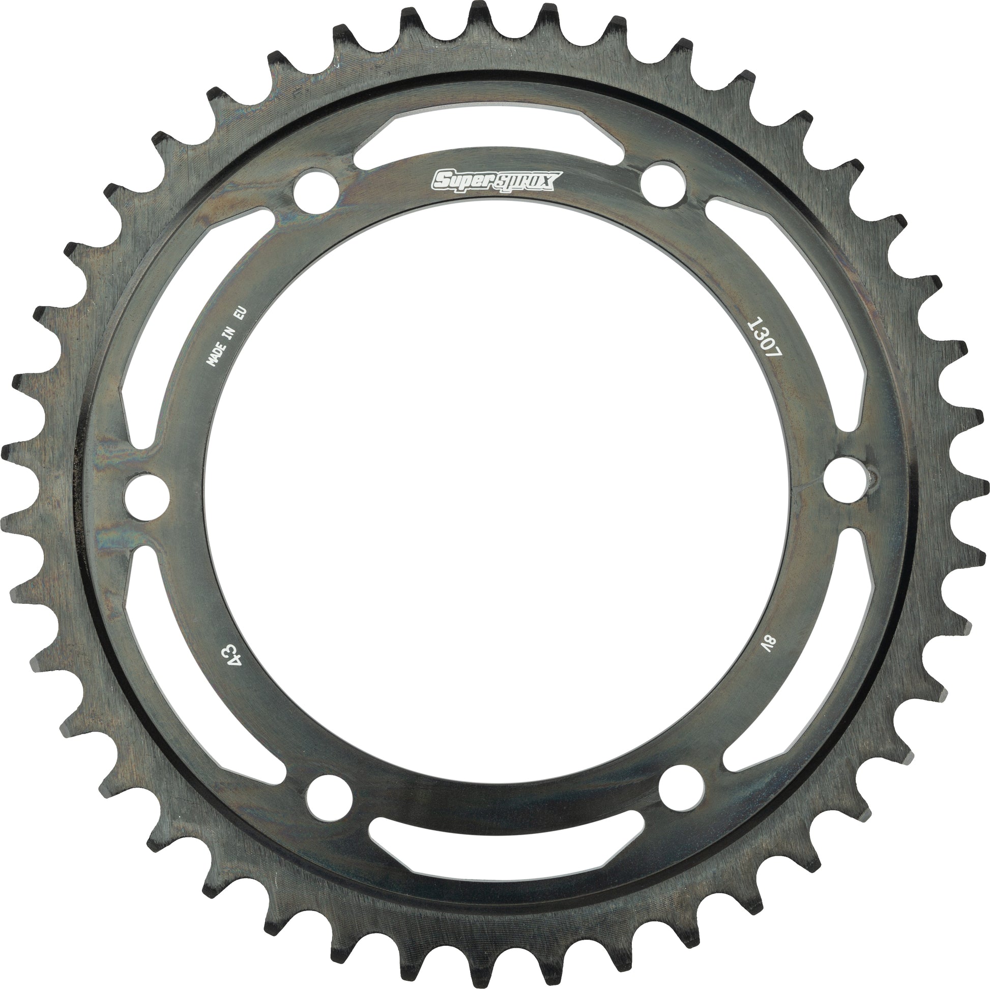 Rear Edge Sprocket Steel 43t 525 Blk Hon