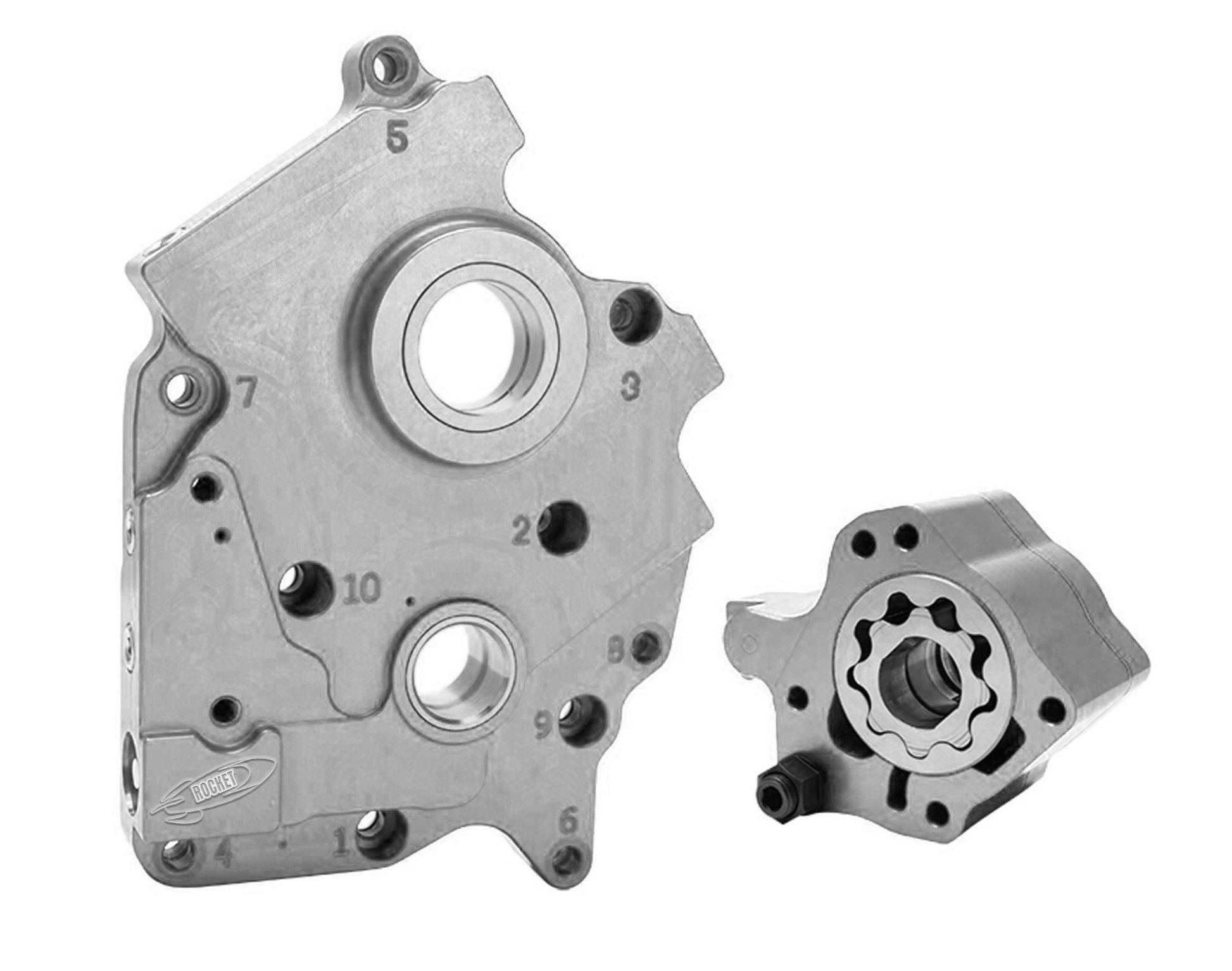 Oil Pump And Cam Plate M8 17 24 (Exc.Vvt) Oil Cooled