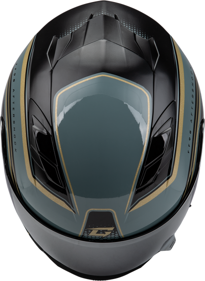 Ff 98 Aftershock Helmet Grey/Metallic Gold Sm