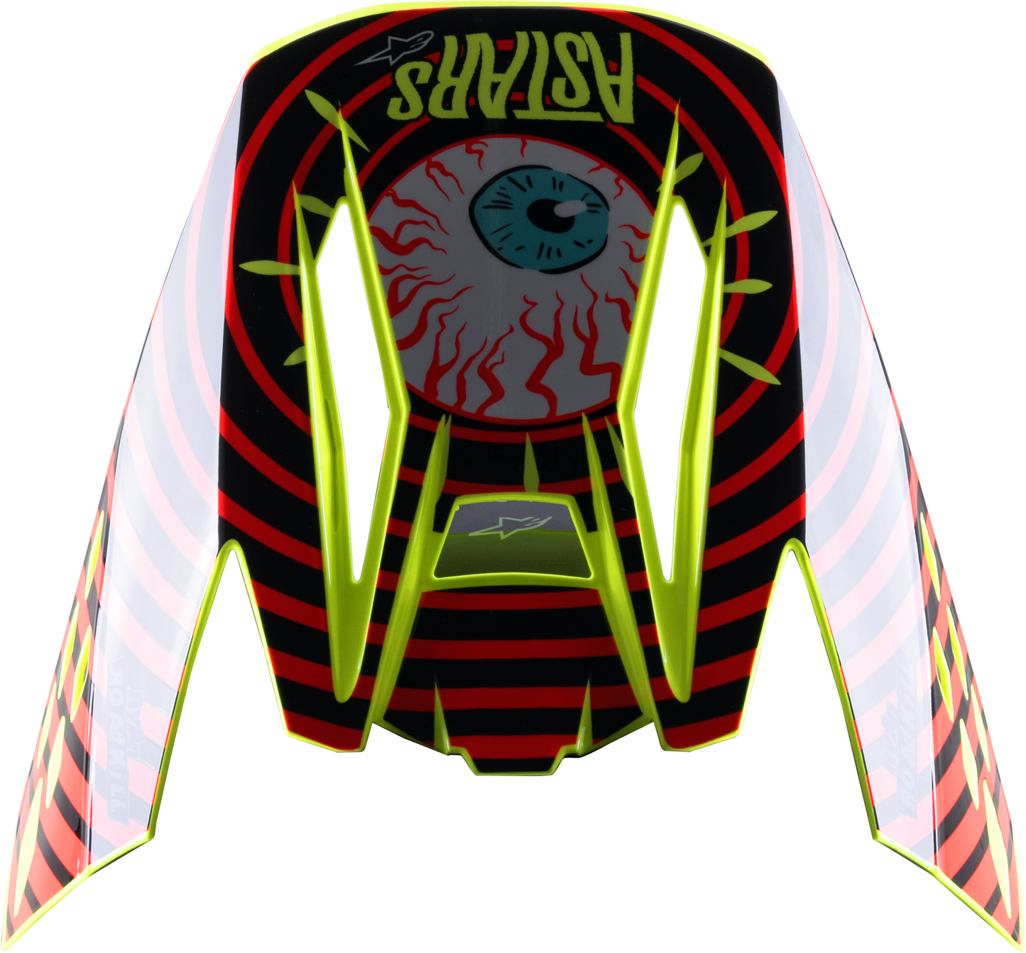 S M5 Solar Flare Visor Black/Red/Fluo Yellow