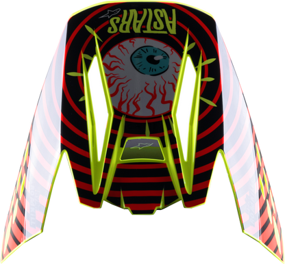 S M5 Solar Flare Visor Black/Red/Fluo Yellow