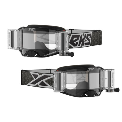Lucid Goggle Race Pack Black/White Zip Off Clear