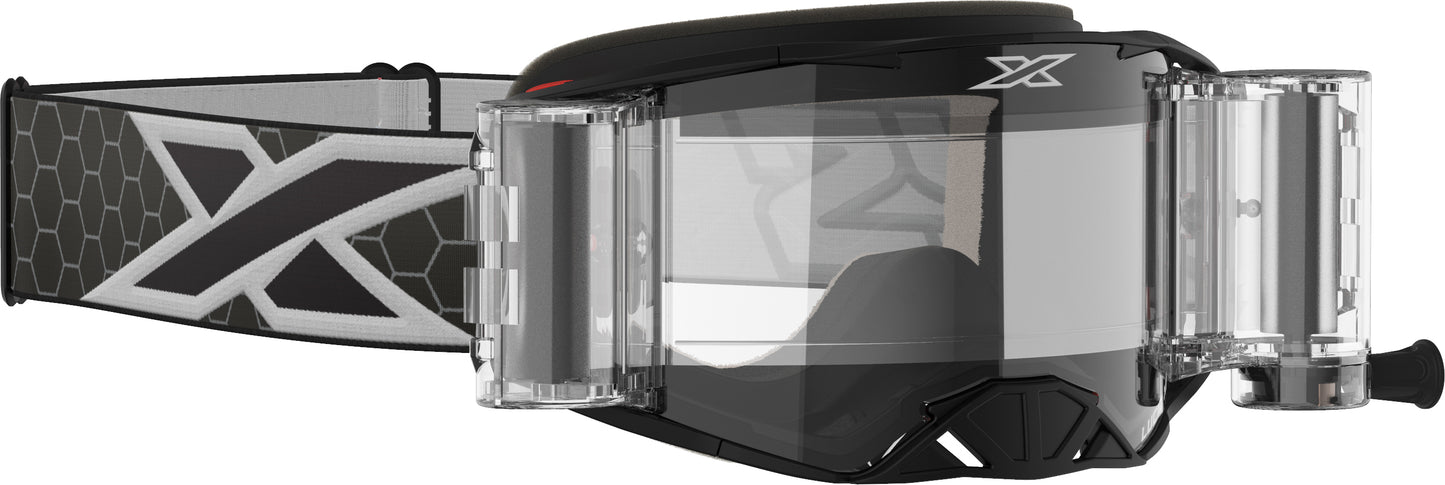 Lucid Goggle Race Pack Black/White Zip Off Clear