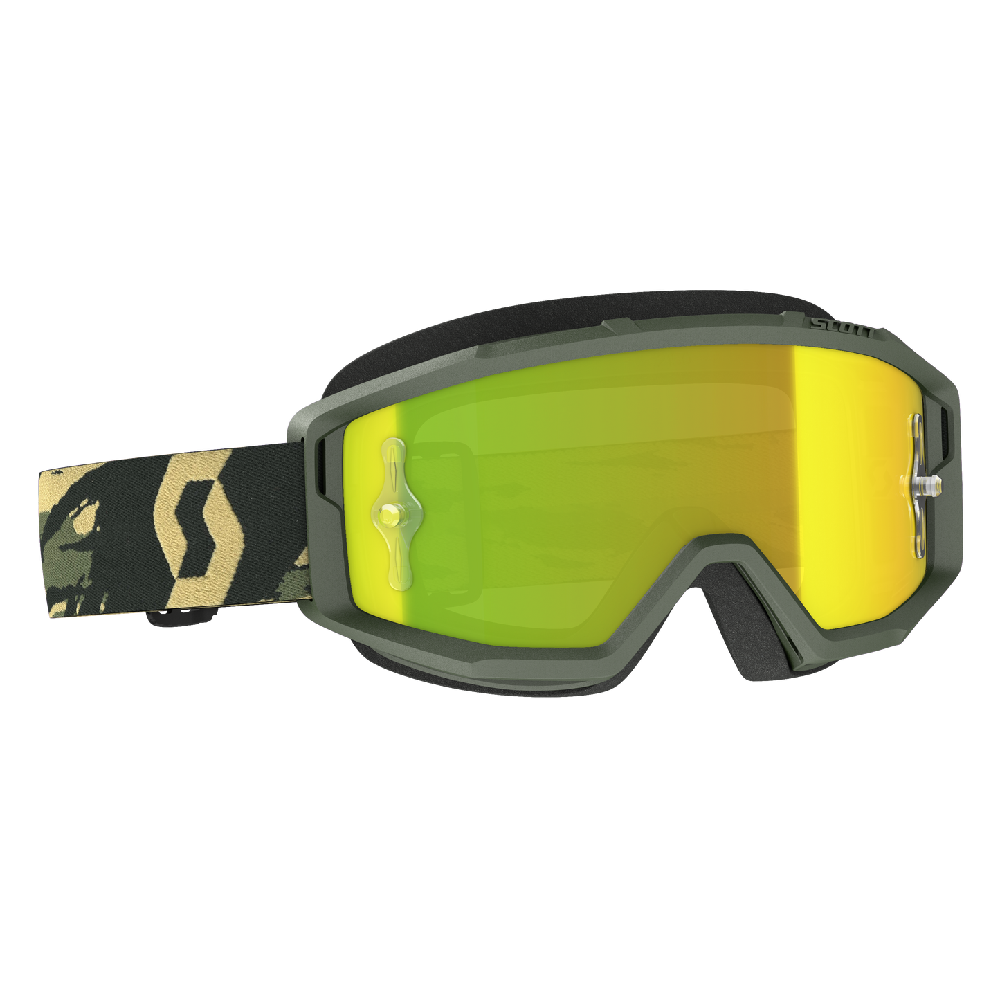 Primal Goggle Camo/Khaki Yellow Chrome Works Lens