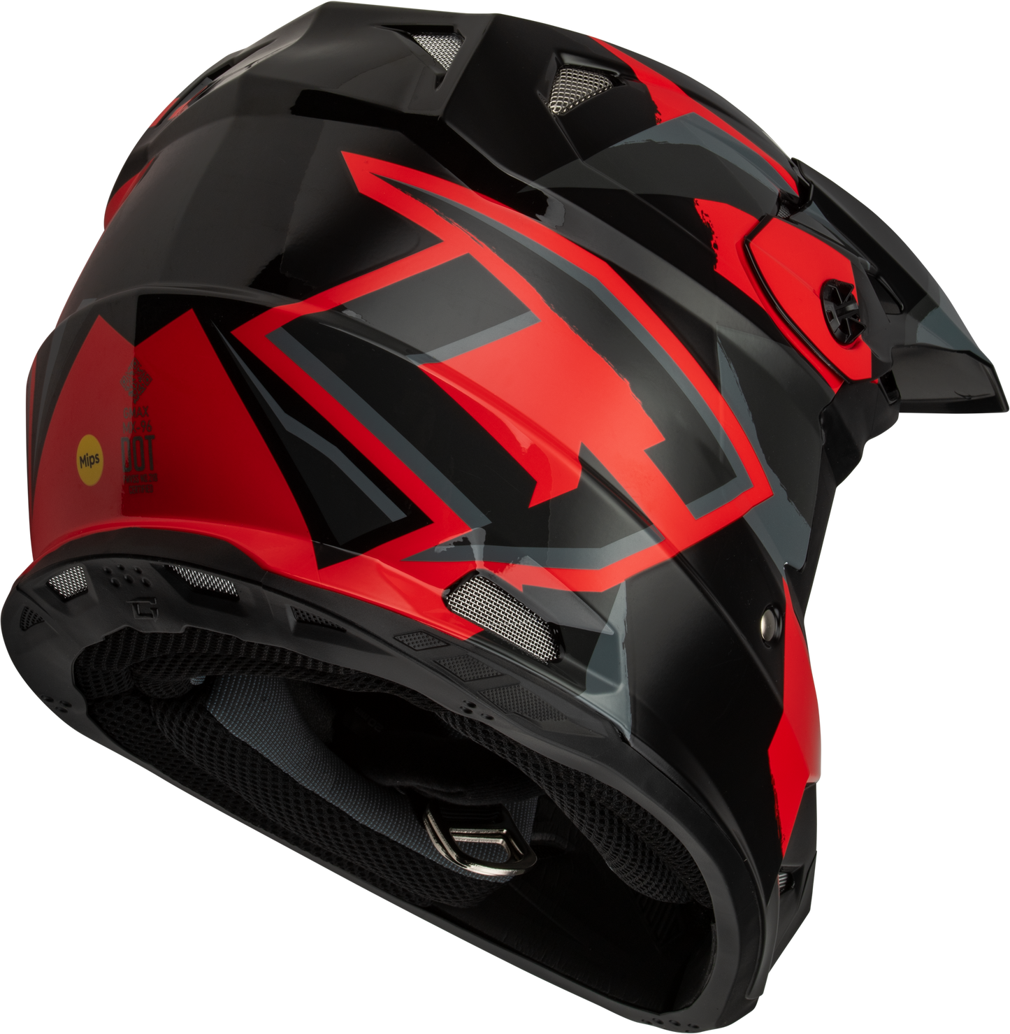 Mx 96 Splinter Helmet Black/Red Md