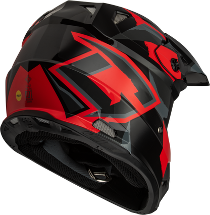 Mx 96 Splinter Helmet Black/Red Md