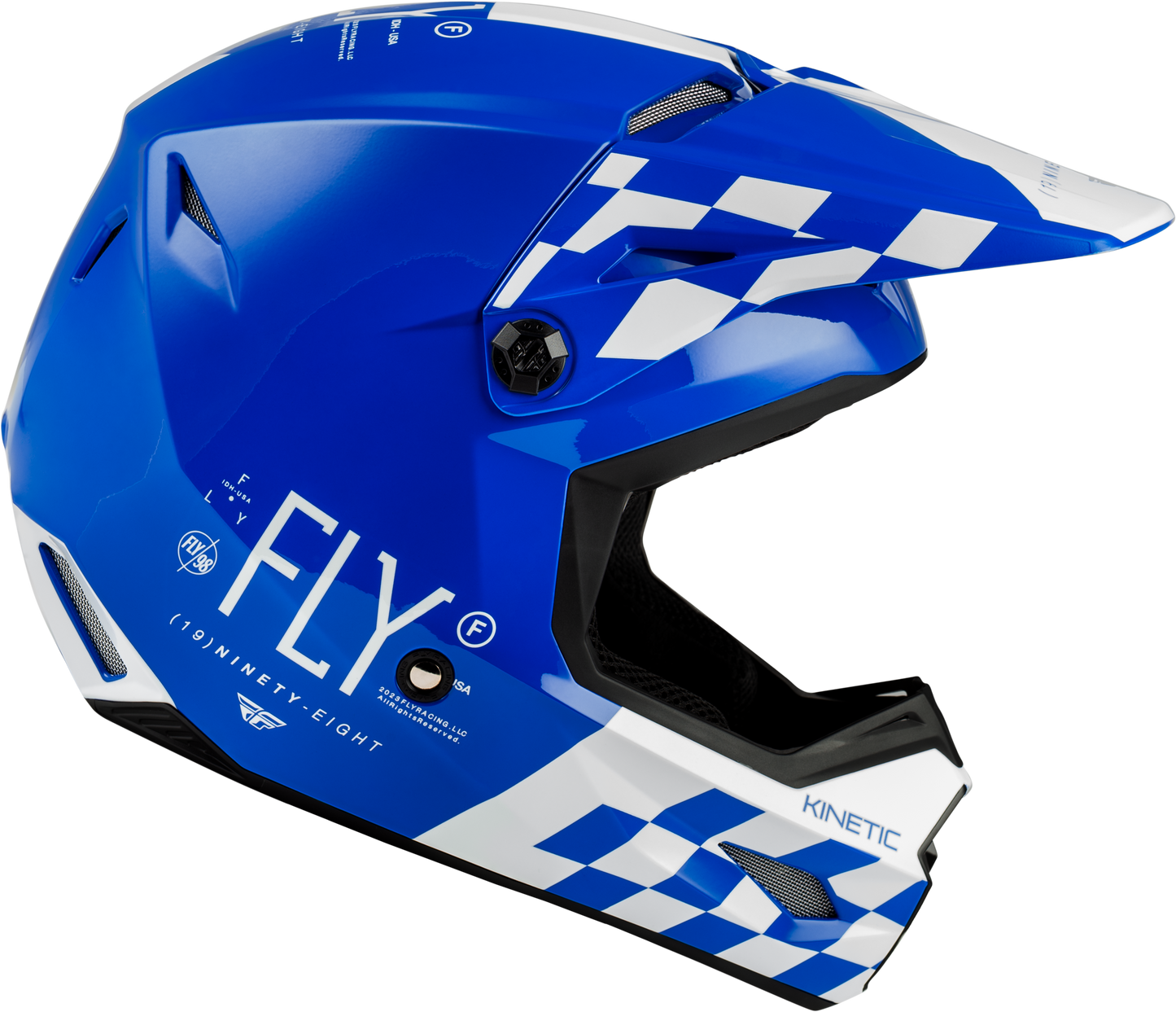 Kinetic Lite Rival Helmet Gloss Blue/White 2x