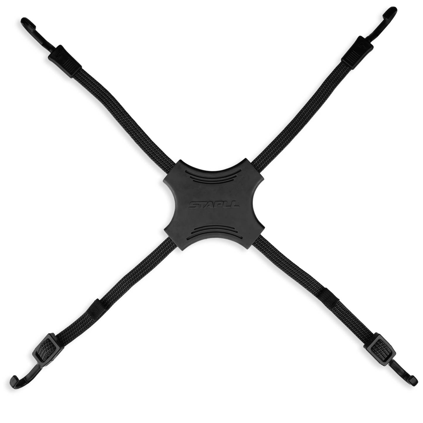 Tack Strap 4 Way Bungee 2/Pk Black