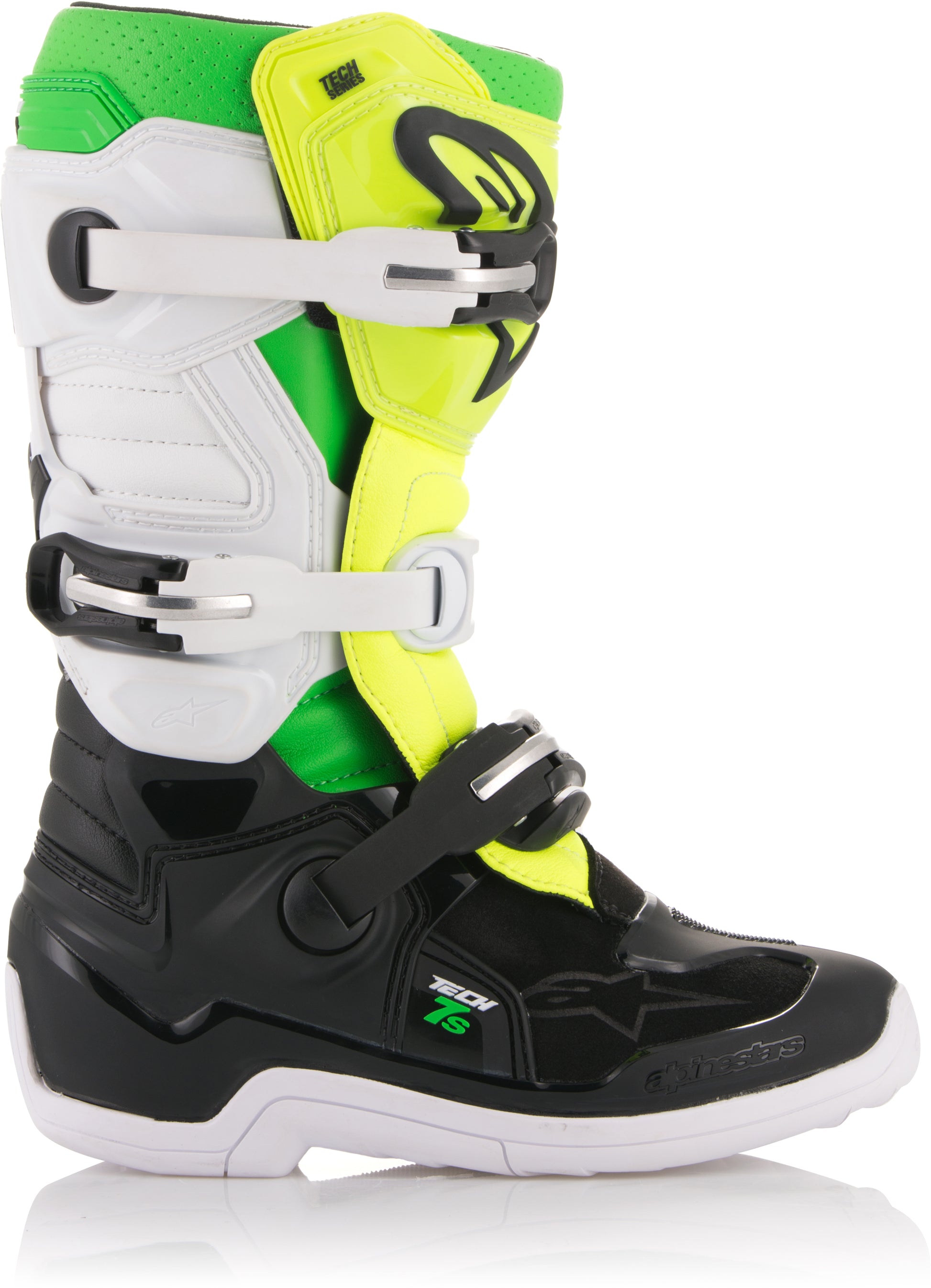 Tech 7s Prodigy Boots Black/White/Yellow Sz 05