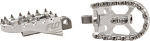 Moto Style Footpeg Set Silver 2"X3.125"