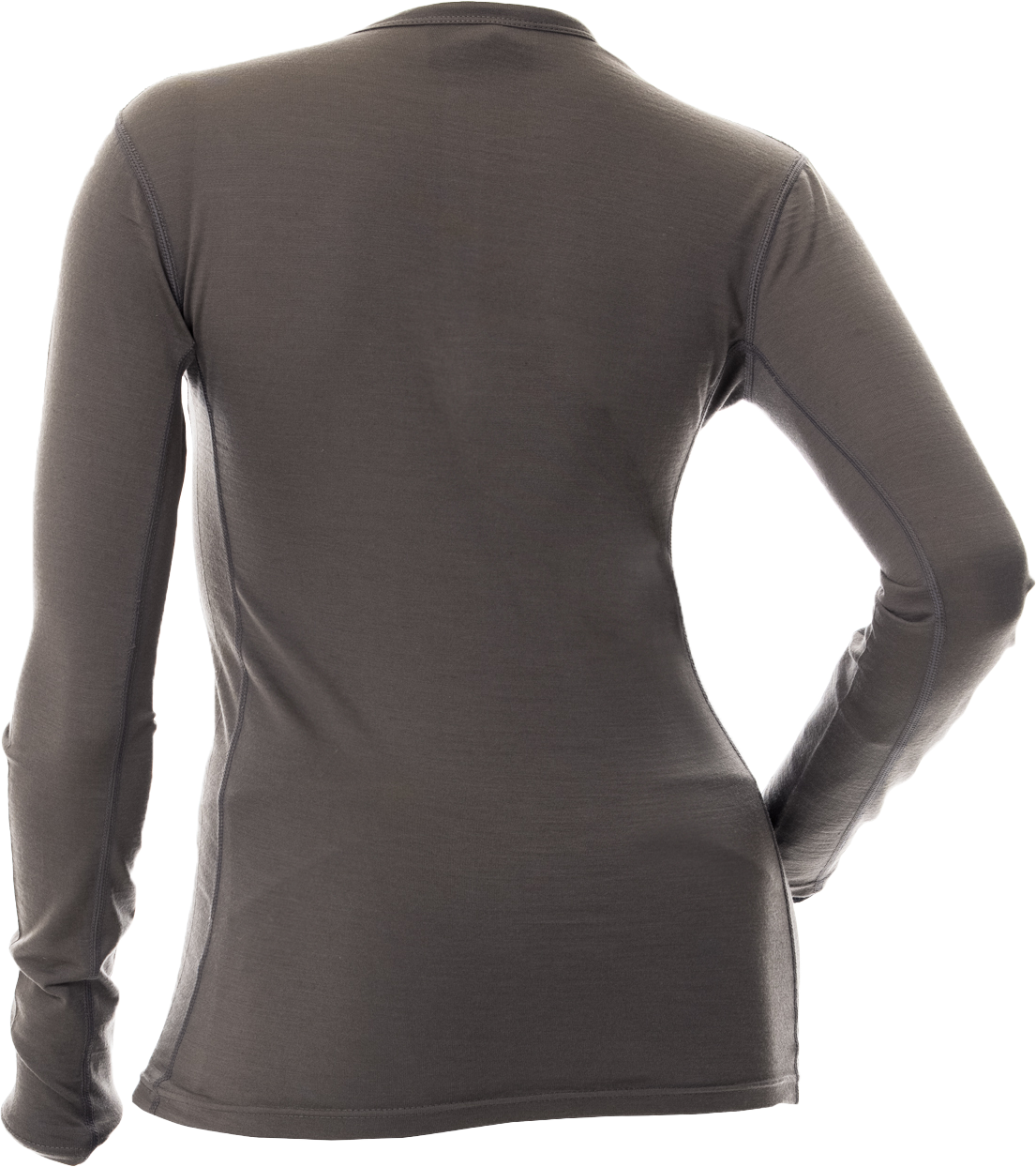 Merino Wool Base Layer Shirt Grey Xl