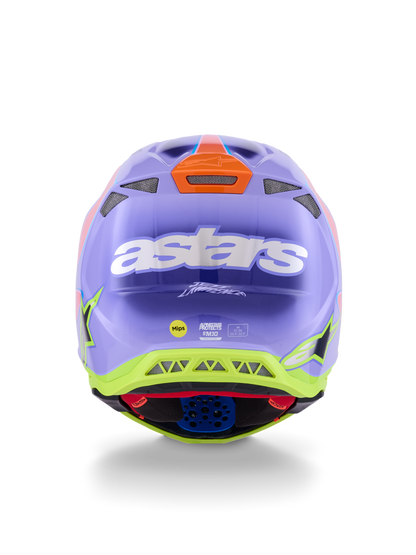 S M10 Jett Lawrence R01 Helmet Purp/Pnk Fluo/Ylw Fluo Gls Lg