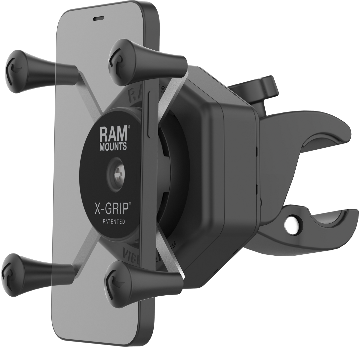 X Grip Vibe Safe Phone Mount With Small Tough Claw